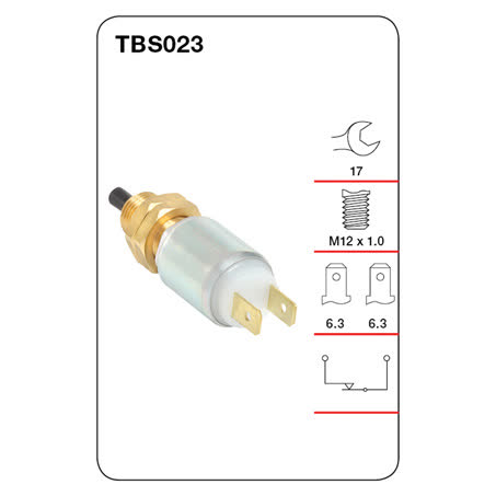 Tridon Stop Light Switch TBS023 M12 X 1 Normally Closed SWITCH TRIDON - Micks Gone Bush