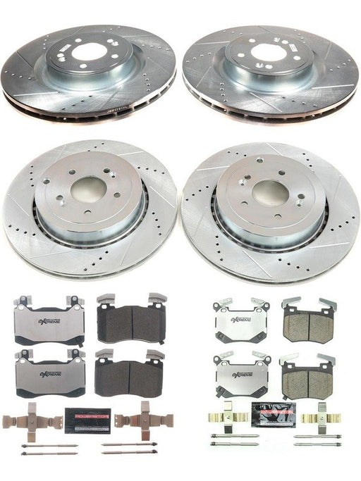 Power Stop Z26 Street Warrior Brake Upgrade Kit Rotor and Pad Combo K8510-26 POWERSTOP - Micks Gone Bush