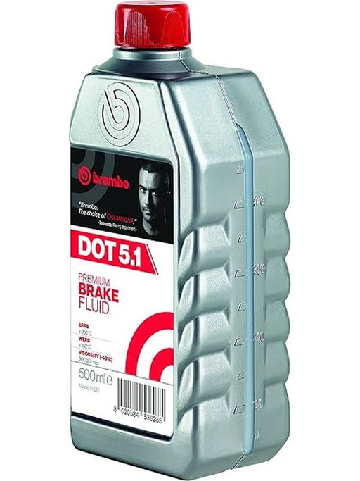 Brembo Premium DOT 5.1 Brake Fluid 500ml L05005 Brembo - Micks Gone Bush