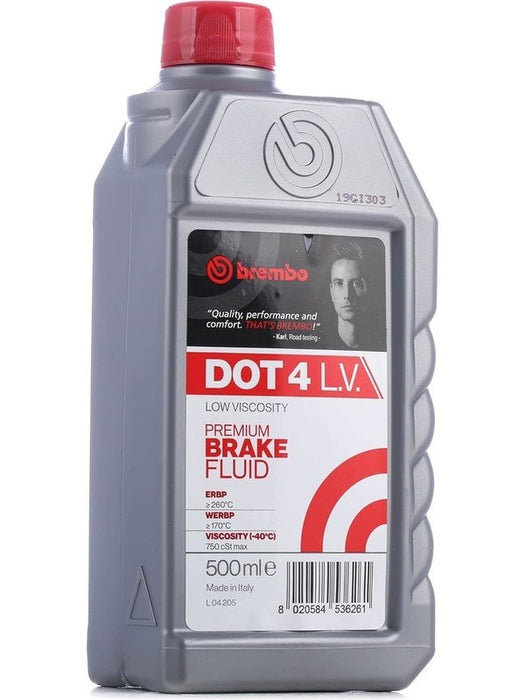 Brembo DOT 4 Low Visc Brake Fluid 500ml L54205 Brembo - Micks Gone Bush