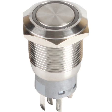 OEX Push Button Switch On/off Spst 12V Red Illuminated 5A ACX3690BL SWITCH OEX - Micks Gone Bush