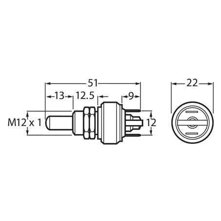 Hella Stop Lamp Switch On Mom Off Spst 5A 12V Part No. 4570 SWITCH HELLA - Micks Gone Bush
