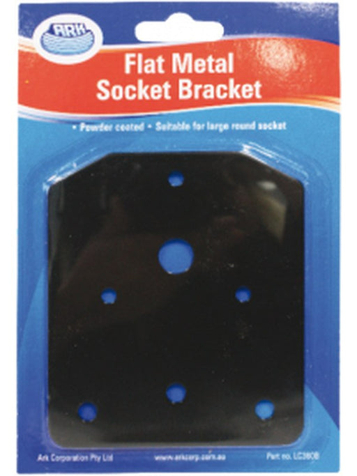ARK Flat Metal Bracket For Large Round Plastic Trailer Sockets Blister LC360B ARK - Micks Gone Bush