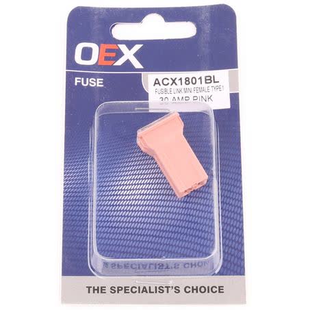 OEX Fusible Link Mini Female Type 1 30A Pink ACX1801BL FUSIBLE LINK OEX - Micks Gone Bush