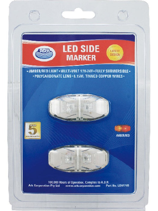 ARK LED Red Marker 12V/24V Connected To 0.15m Of Cable Pack of 2 LDR70B ARK - Micks Gone Bush