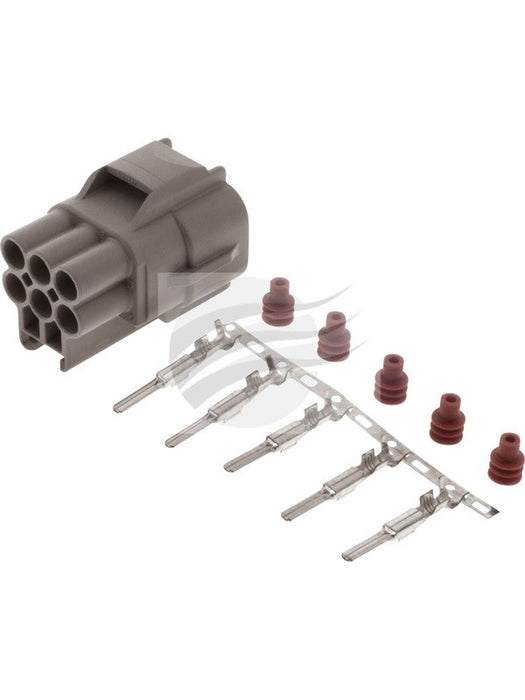 Jaylec 5 Pin Square Female Plug Assem. For Toyota Landcruiser Fj75 S LS5056FP2 Others Jaylec - Micks Gone Bush