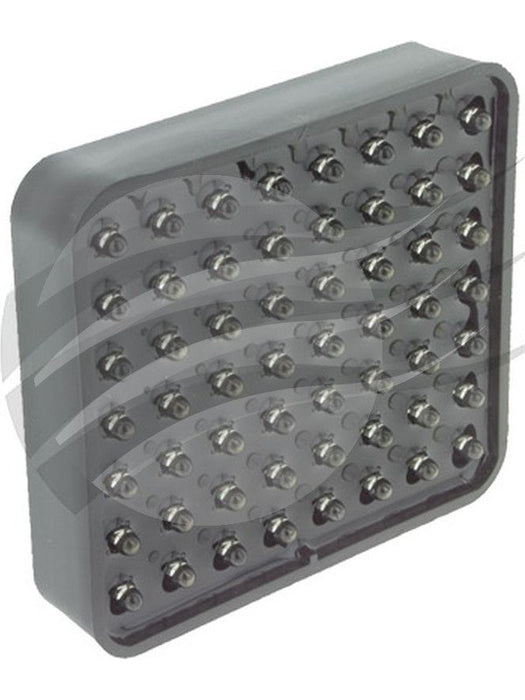 Jaylec Square Red LED Rainlight 12V Fia Approved 100mm X 92mm Rain Light LS9106 LED Lights Jaylec - Micks Gone Bush