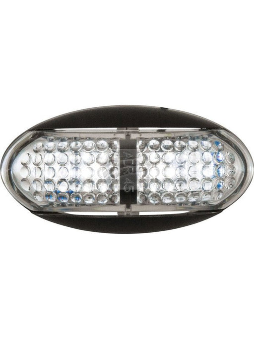 Jaylec LED Front End Outline Marker Lamp White 10-30V 4 Led's Black LS9123 Marker Light Assemblies Jaylec - Micks Gone Bush