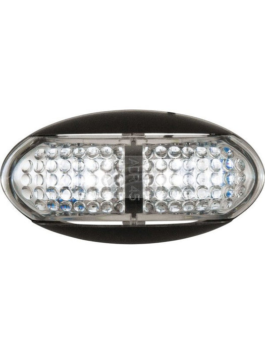 Jaylec LED Front End Outline Marker Lamp White 10-30V 4 Led's Black LS9123 Marker Light Assemblies Jaylec - Micks Gone Bush