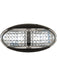 Jaylec LED Front End Outline Marker Lamp White 10-30V 4 Led's Black LS9123 Marker Light Assemblies Jaylec - Micks Gone Bush