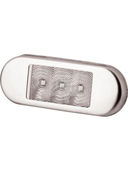 Jaylec LED Supplmtry Side Marker Lamp 10-30V Amber 3Leds S/Stl Bezel LS9128 Marker Light Assemblies Jaylec - Micks Gone Bush
