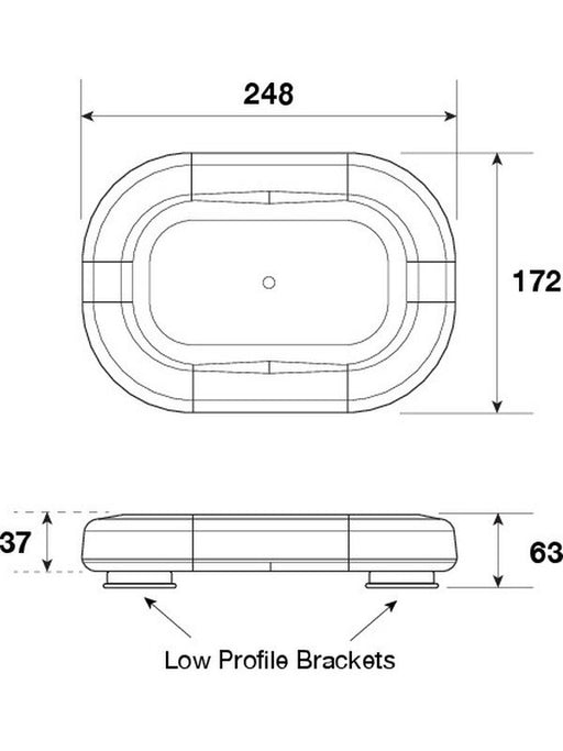 Jaylec LED Mini Lightbar 12/24V Permanent Lens 21X [ref Narva 85010A] LS9600 Light Bars Jaylec - Micks Gone Bush