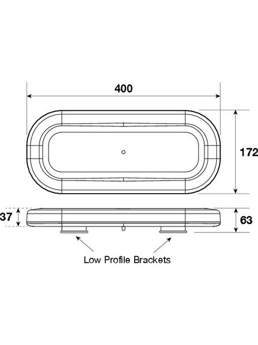 Jaylec LED Mini Lightbar 12/24V Permanent Lens 21X [ref Narva 85014A] LS9610 Light Bars Jaylec - Micks Gone Bush