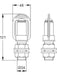 Jaylec 2 Pole Screw Beacon Mount For Beacons [ref Narva 8007SCR] LS9771 Others Jaylec - Micks Gone Bush