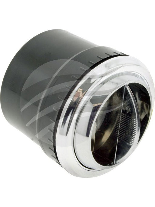 VintageAir Louvre Round Chrome Trim In Dash 2.875" Dia 2.5" Tube LV1016VH Vintage Air - Micks Gone Bush