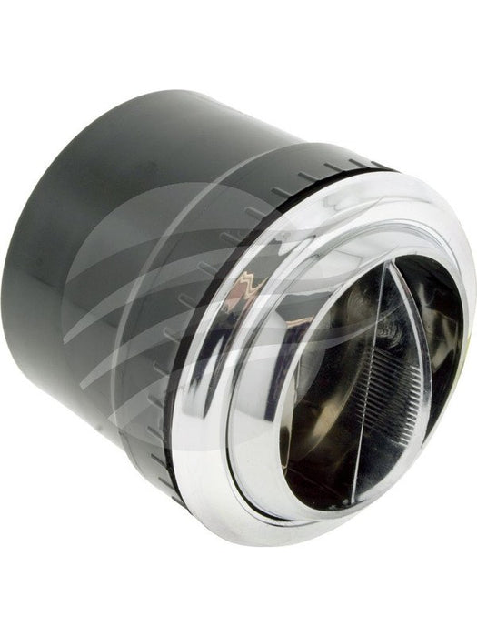 VintageAir Louvre Round Chrome Trim In Dash 2.875" Dia 2.5" Tube LV1016VH Vintage Air - Micks Gone Bush