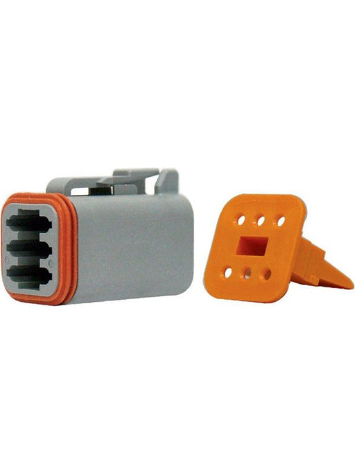 Deutsch DT 6 Way Plug & Wedge Kit Pack Of 3 LV2027 Electrical Connectors Deutsch - Micks Gone Bush
