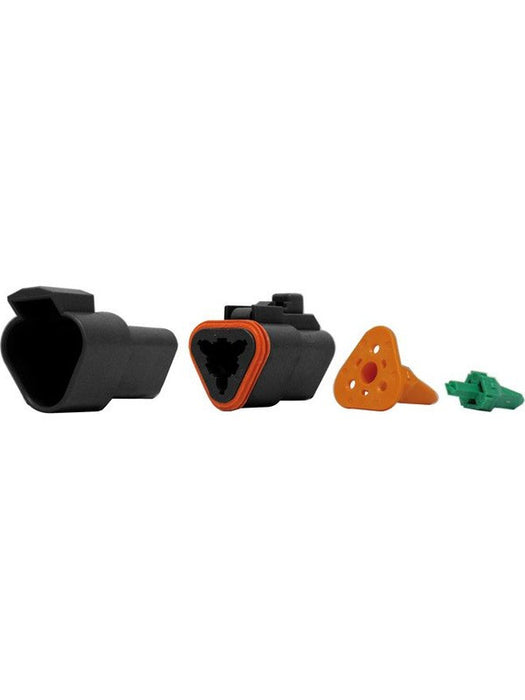 Deutsch DT Series Cat Spec 3 Way Kit Black Housings LV2033 Electrical Connectors Deutsch - Micks Gone Bush