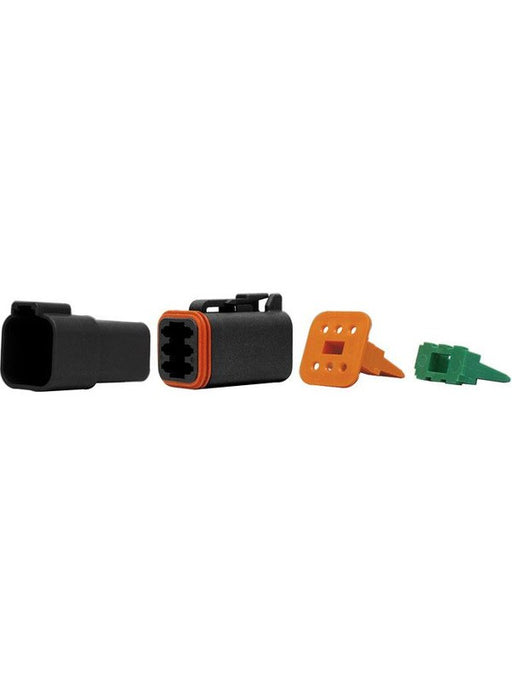 Deutsch DT Series Cat Spec 6 Way Kit Black Housings LV2035 Electrical Connectors Deutsch - Micks Gone Bush