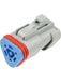 Deutsch 3Way Plug C/W 120 Ohm Resistor Dt Series Includes Wedgelock LV2098 Electrical Connectors Deutsch - Micks Gone Bush