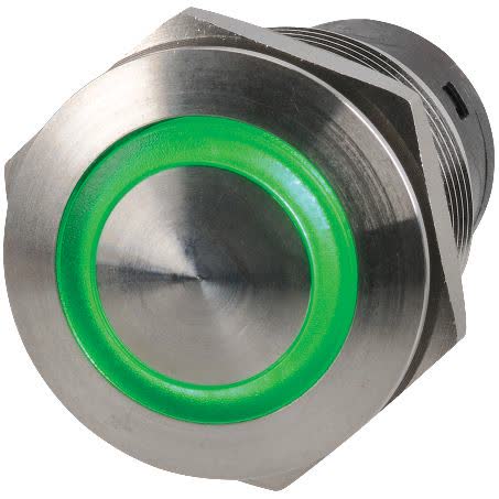 Narva Push Button Switch Off/on Spst Green LED 10A 14V Part No. 60075BL SWITCH NARVA - Micks Gone Bush