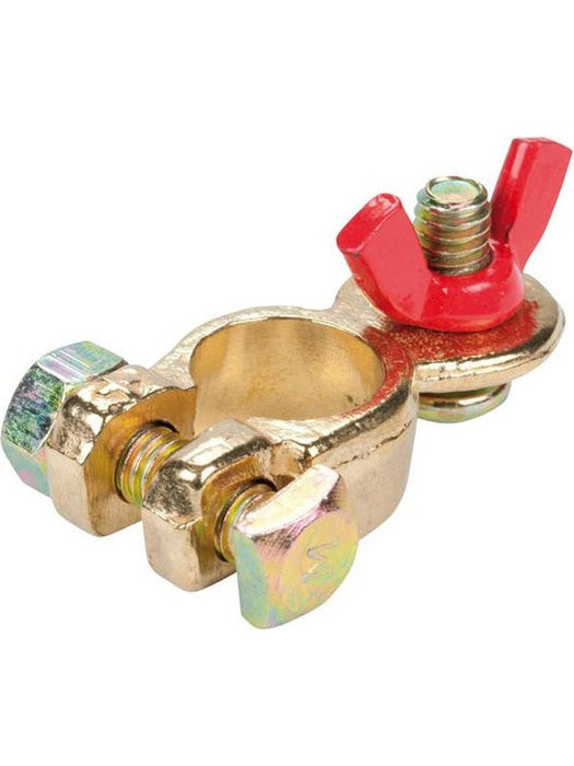 Matson Wing Nut Type Brass Battery Terminal Pmv Positive MA14PB10 Brass Battery Matson - Micks Gone Bush
