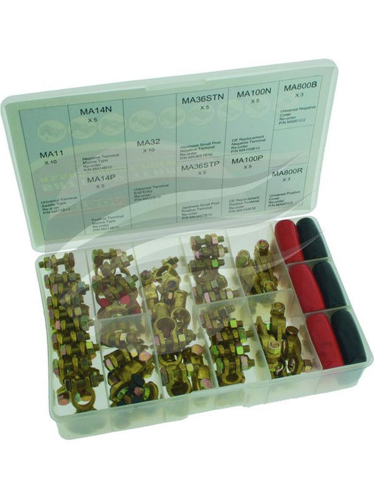 Matson Battery Terminal Assortment 50 Terminals, 3 Pairs Of Cover MABTP50 Matson Matson - Micks Gone Bush