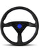 Momo Monte Carlo 350 Steering Wheel Leather Blue Stich MCL35BK6B Momo Automotive Accessories - Micks Gone Bush