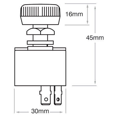 Narva Rotary Headlamp Switch Off/on/on Spdt 20A 12V 63216BL SWITCH NARVA - Micks Gone Bush