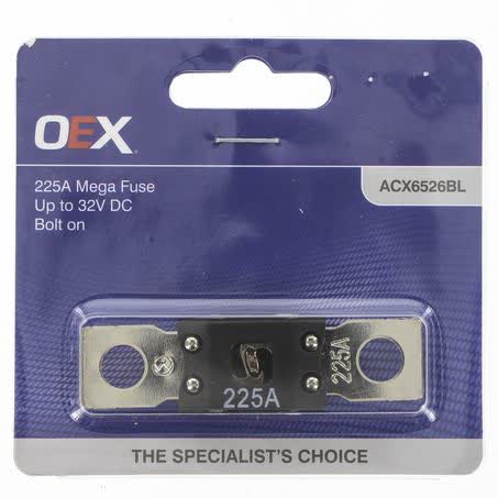 OEX Mega Fuse 225A Bolt On Single Pack ACX6526BL FUSE OEX - Micks Gone Bush