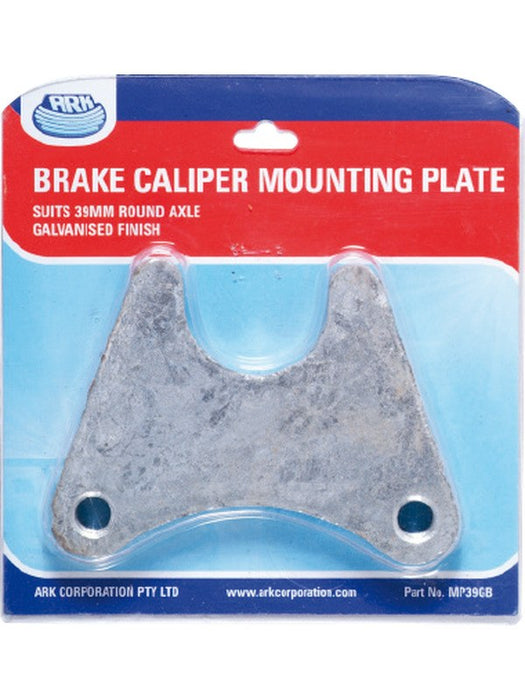 ARK Caliper Mounting Plate 39mm Round Axle Brake Blister Galvanised MP39GB ARK - Micks Gone Bush