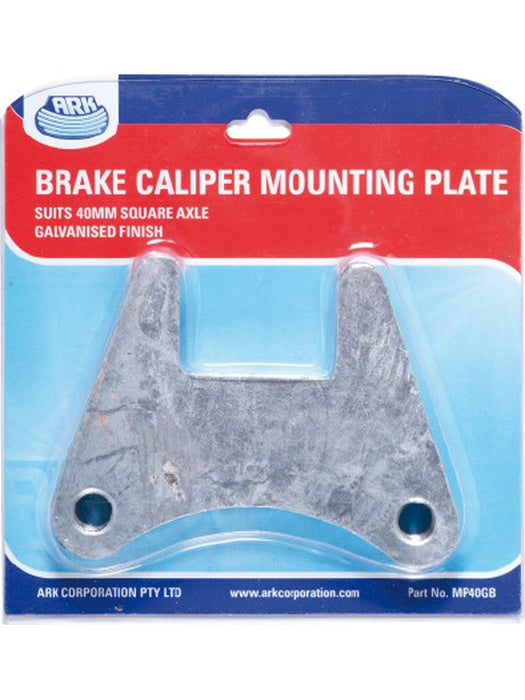 ARK Caliper Mounting Plate 40mm Square Axle Brake Blister Galvanised MP40GB ARK - Micks Gone Bush