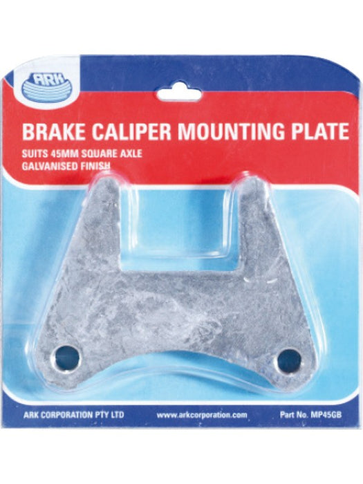 ARK Caliper Mounting Plate 45mm Square Axle Brake Blister Galvanised MP45GB ARK - Micks Gone Bush