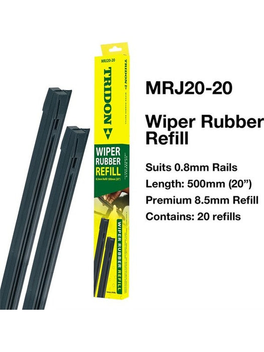 Tridon Wiper Rubber Refill Japanese Spoiler Blade 20 Pack 500mm 20In MRJ20-20 Tridon - Micks Gone Bush