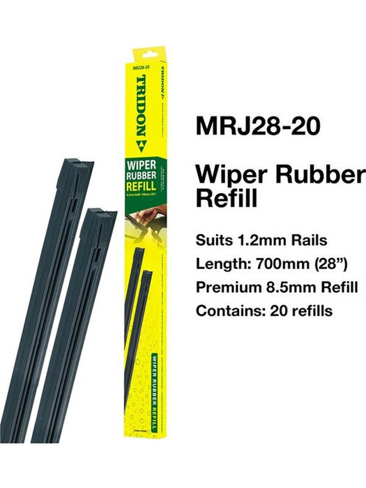 Tridon Wiper Rubber Refill Japanese Spoiler Blade 20 Pack 700mm 28In MRJ28-20 Tridon - Micks Gone Bush