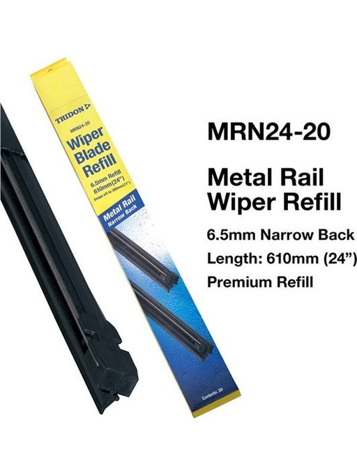Tridon Wiper Blade Refill Metal Rail Narrow Back 20 Pack 610mm 24In MRN24-20 Tridon - Micks Gone Bush