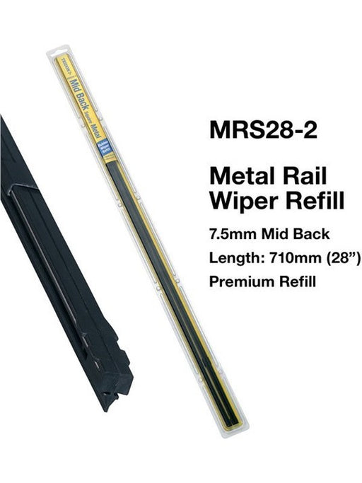 Tridon Wiper Blade Refill Metal Rail Mid Back Square 2 Pack 710mm 28In MRS28-2 Tridon - Micks Gone Bush