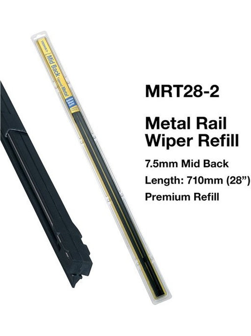 Tridon Wiper Blade Refill Metal Rail Mid Back Tapered 2 Pack 710mm MRT28-2 Tridon - Micks Gone Bush