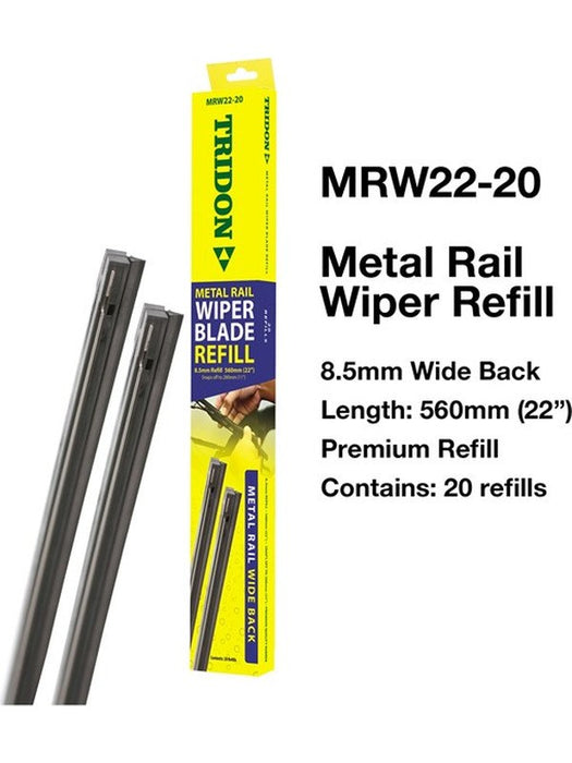 Tridon Wiper Blade Refill Metal Rail Wide Back 20 Pack 560mm 22In MRW22-20 Tridon - Micks Gone Bush