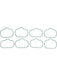 Mahle Intake Manifold Gasket Stock Port Rubber Ford Coyote Set of 8 MS19954 Intake Manifold Gaskets Mahle - Micks Gone Bush