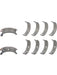 Mahle Main Bearing F-Series 0.001 in Undersize GM LS-Series Kit MS2411F1 Engine Bearings Mahle - Micks Gone Bush