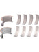 Mahle Main Bearing F-Series Standard Extra Oil Clearance BBC Kit MS829FX Engine Bearings Mahle - Micks Gone Bush