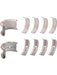 Mahle Main Bearing F-Series Standard Extra Oil Clearance SBC Kit MS909FX Engine Bearings Mahle - Micks Gone Bush