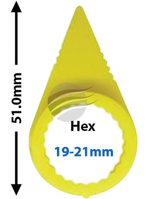 Nice Pack 100 Wheel Nut Indicator 19 - 21mm Yellow Rubber (NWL1922-100) NCE-NWL1922-100 Nice Products - Micks Gone Bush