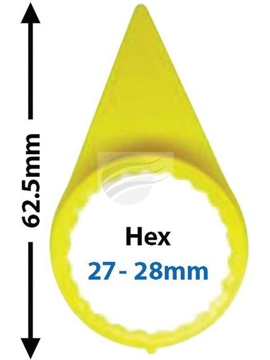 Nice Wheel Nut Indicator Sizes 27 - 28mm Yellow Rubber (NWL2728) NCE-NWL2728 Nice Products - Micks Gone Bush