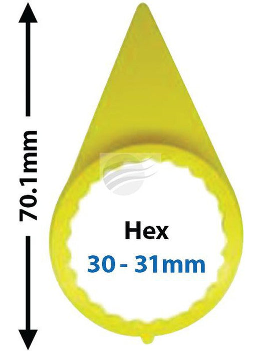 Nice Pack 100 Wheel Nut Indicator 30 - 31mm Yellow Rubber (NWL3031-100) NCE-NWL3031-100 Nice Products Nice Products - Micks Gone Bush