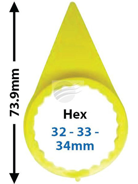 Nice Pack 100 Wheel Nut Indicator 32 - 33 - 34mm Yellow Rubber (NWL3234-100) NCE-NWL3234-100 Nice Products - Micks Gone Bush