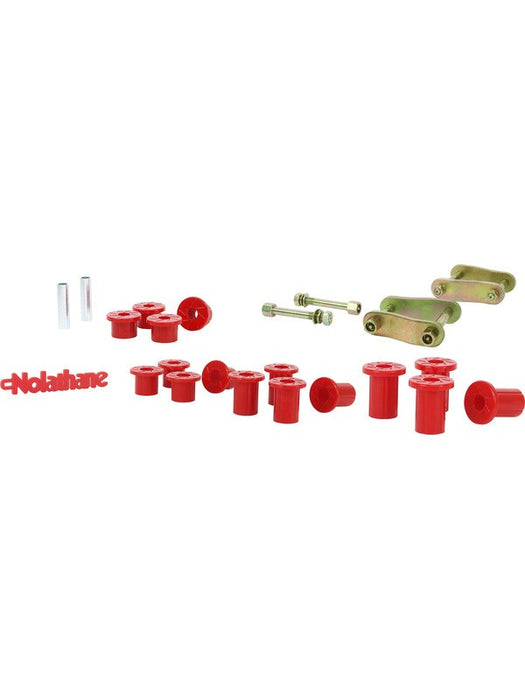 Nolathane Rear Spring Bushing and Greaseable Shackle/Pin Kit NEK42 Nolathane - Micks Gone Bush