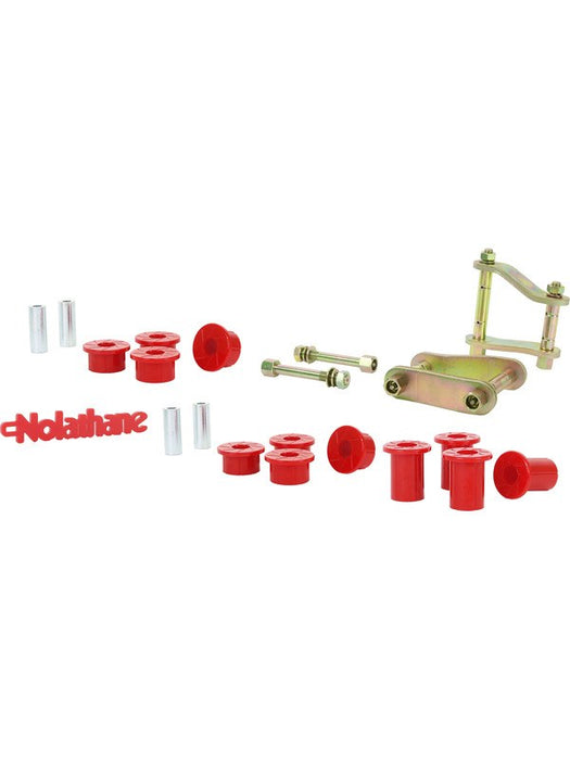 Nolathane Rear Spring Bushing and Greaseable Shackle/Pin Kit NEK44 Nolathane - Micks Gone Bush