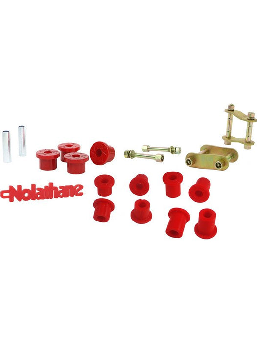 Nolathane Rear Spring Bushing and Greaseable Shackle/Pin Kit NEK45 Nolathane - Micks Gone Bush